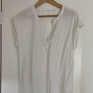Linen  swim suit cover up